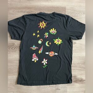 Quicksilver Men’s Spaceman Tarmac Short Sleeve 100% Cotton T Shirt Large